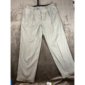 Perry Ellis Portfolio‎ Travel Lux Pants Men's 40X32 Lightweight Black Stripes